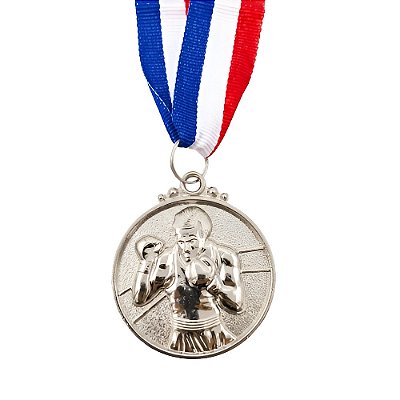 Medalha Boxe Prata AX 50mm - 980
