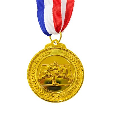 Medalha Luta Livre Ouro AX 50mm - 980
