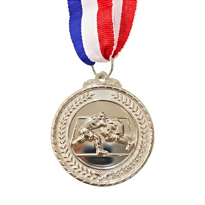 Medalha Luta Livre Prata AX 50mm - 980