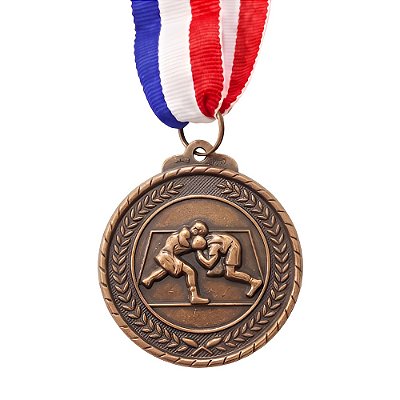Medalha Luta Livre Bronze AX 50mm - 980