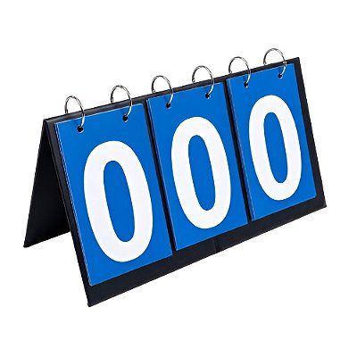 Placar de Mesa 3 Dígitos 28x16cm Dobrável AX Esportes - 051