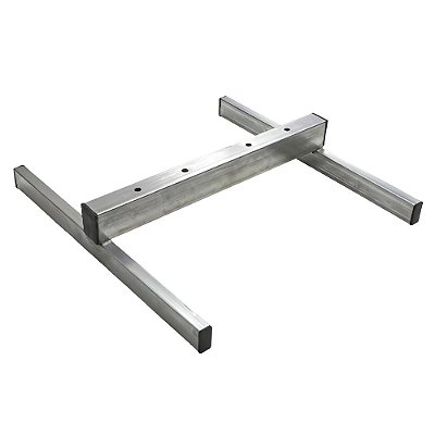 Base  Estaca ou Boneco Furo 25mm Melálico 51x51cm  AX Esportes - 032