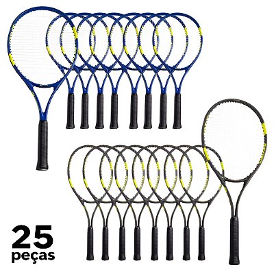 Raquete Tênis Campo 27" Alumínio PRO AX Esportes 110 - PACK COM 25