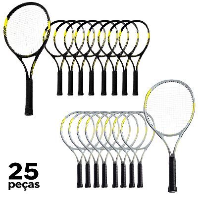 Raquete Tênis Campo 25" Alumínio PRO AX Esportes 109 - PACK COM 25