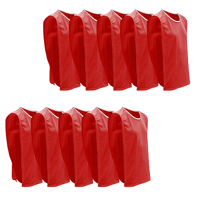 Coletes INFANTIL Esportivo AX - Vermelho - PACK COM 10