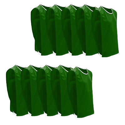 Coletes Adulto Esportivo AX - Verde - PACK COM 10