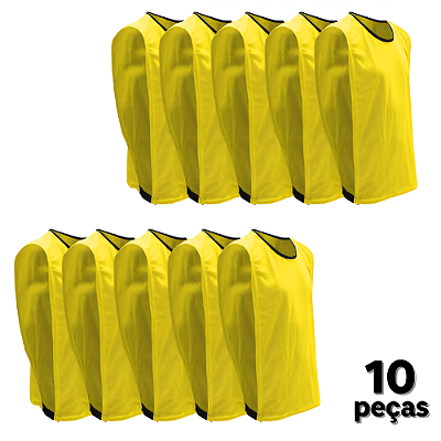 Coletes Adulto AX Esportes - Amarelo - PACK COM 10