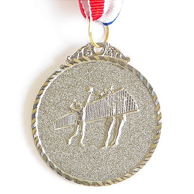 Medalha VOLEI AX 50mm  Prata - Y224P / 432