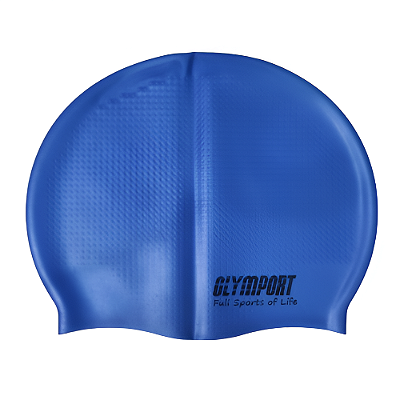 Touca Natação Massageadora AX Esportes Silicone Azul-OA337