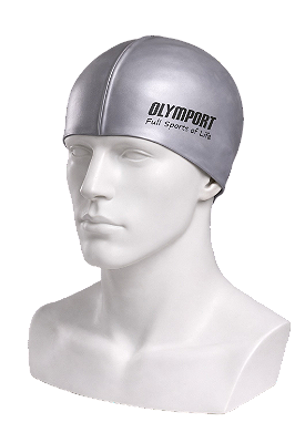 Touca Natação em Silicone AX Esportes Adulto PRATA - OA336