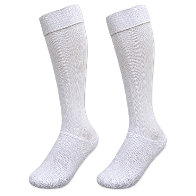 Meião Adulto Futebol Pro Branco AX Esportes - (Par) 37/43