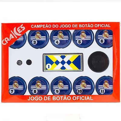Jogo de Botão Ax Esportes Time Amarelo e azul