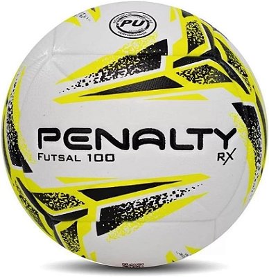 Bola Futsal Penalty RX 100 XXIII - Branca e Amarela