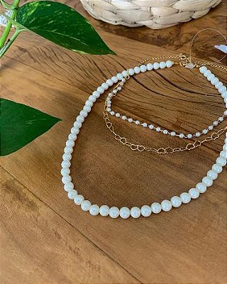 Colar Choker Pérola