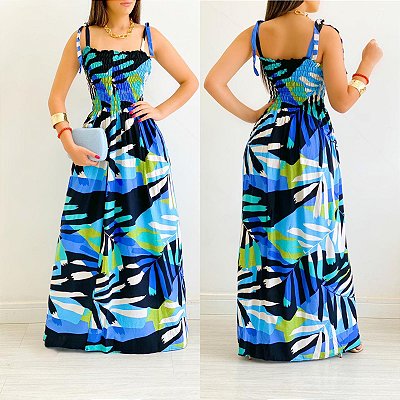 Vestido Longo Estampado
