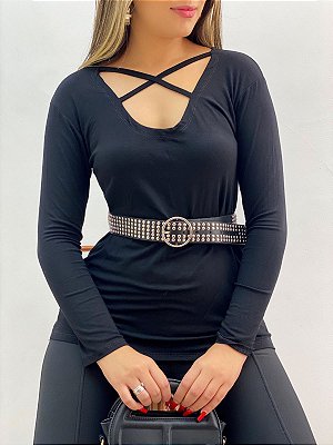 Blusa Feminina Manga Longa