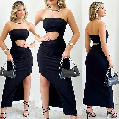 Vestido Longo Vazado