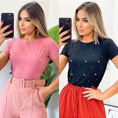 Blusa Feminina Pedraria