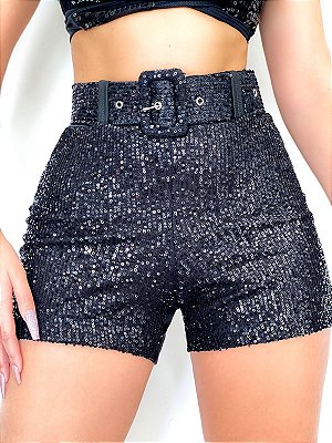 Shorts Feminino Paetê