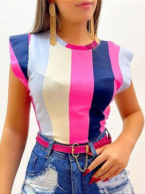 Blusa Feminina Colorida