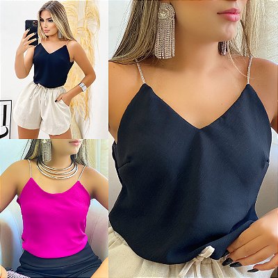 Blusa Feminina Detalhe Poá