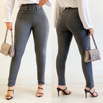 Calça Skinny Texturizada