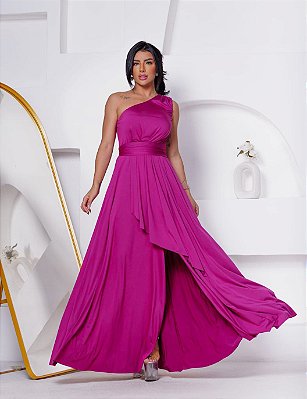 Vestido Longo Ombro Único