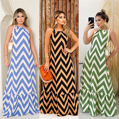 Vestido Longo ZigZag