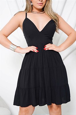 Vestido Curto De Alça