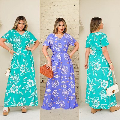 Vestido Longo Estampado