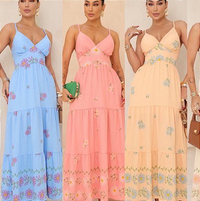 Vestido Longo Estampado