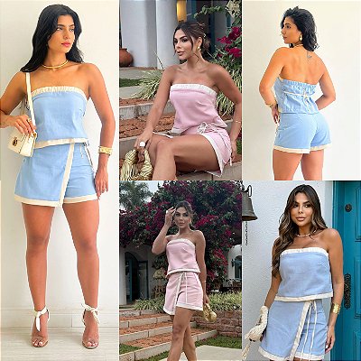 Conjunto De Shorts Tomara Que Caia