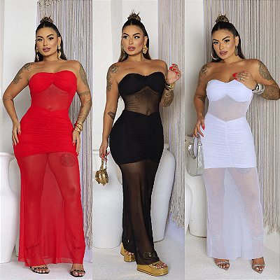 Vestido Longo Tomara Que Caia
