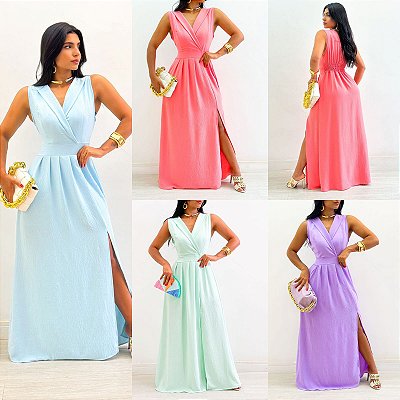 Vestido Longo Transpassado