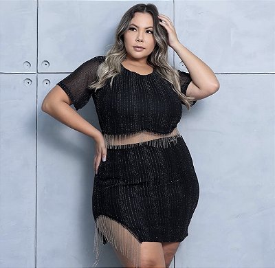 Conjunto Lurex Plus Size