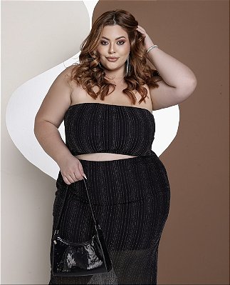 Conjunto Lurex Plus Size