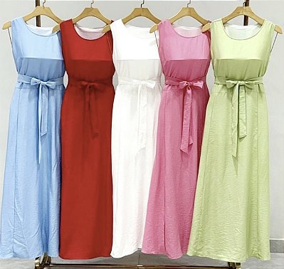 Vestido Longo Regata