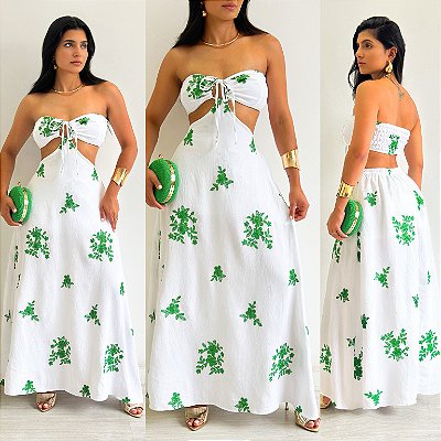 Vestido Longo De Amarração