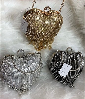 Bolsa De Pedraria Coração