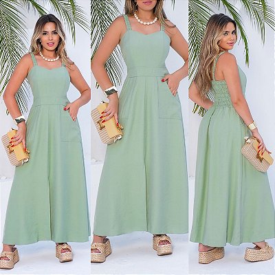 Vestido Longo De Alça