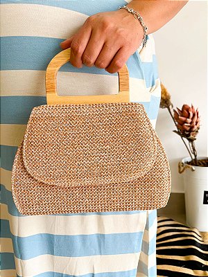 Bolsa Alça De Madeira