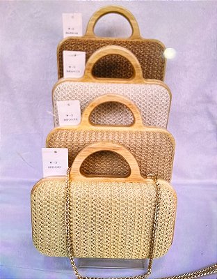 Bolsa Alça De Madeira