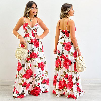 Vestido Longo Estampado