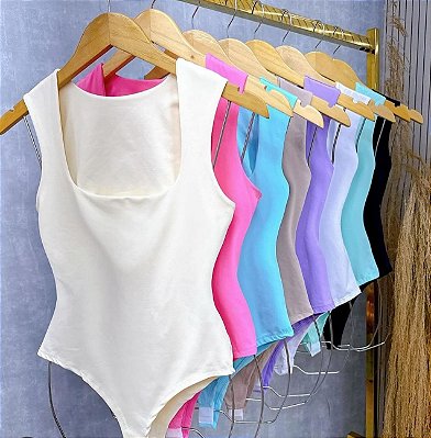 Body Regata Decote Quadrado