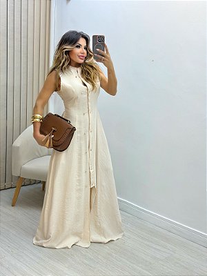 Vestido Longo Regata