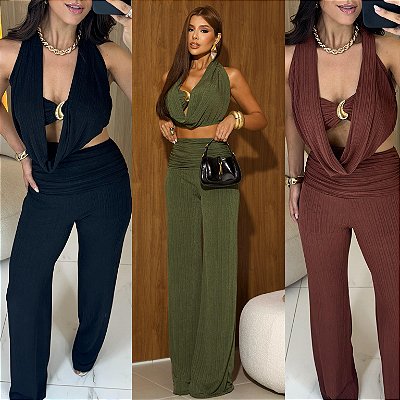 Conjunto De Calça & Cropped
