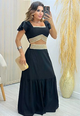 Conjunto De Saia Longa & Cropped