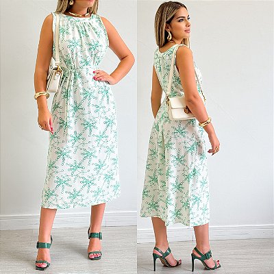 Vestido Midi Estampado