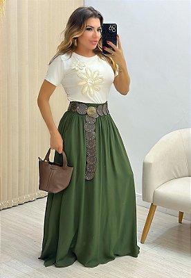 Saia Longa De Elástico