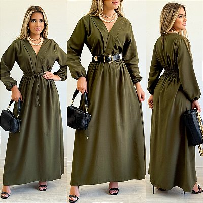 Vestido De Manga Longa
